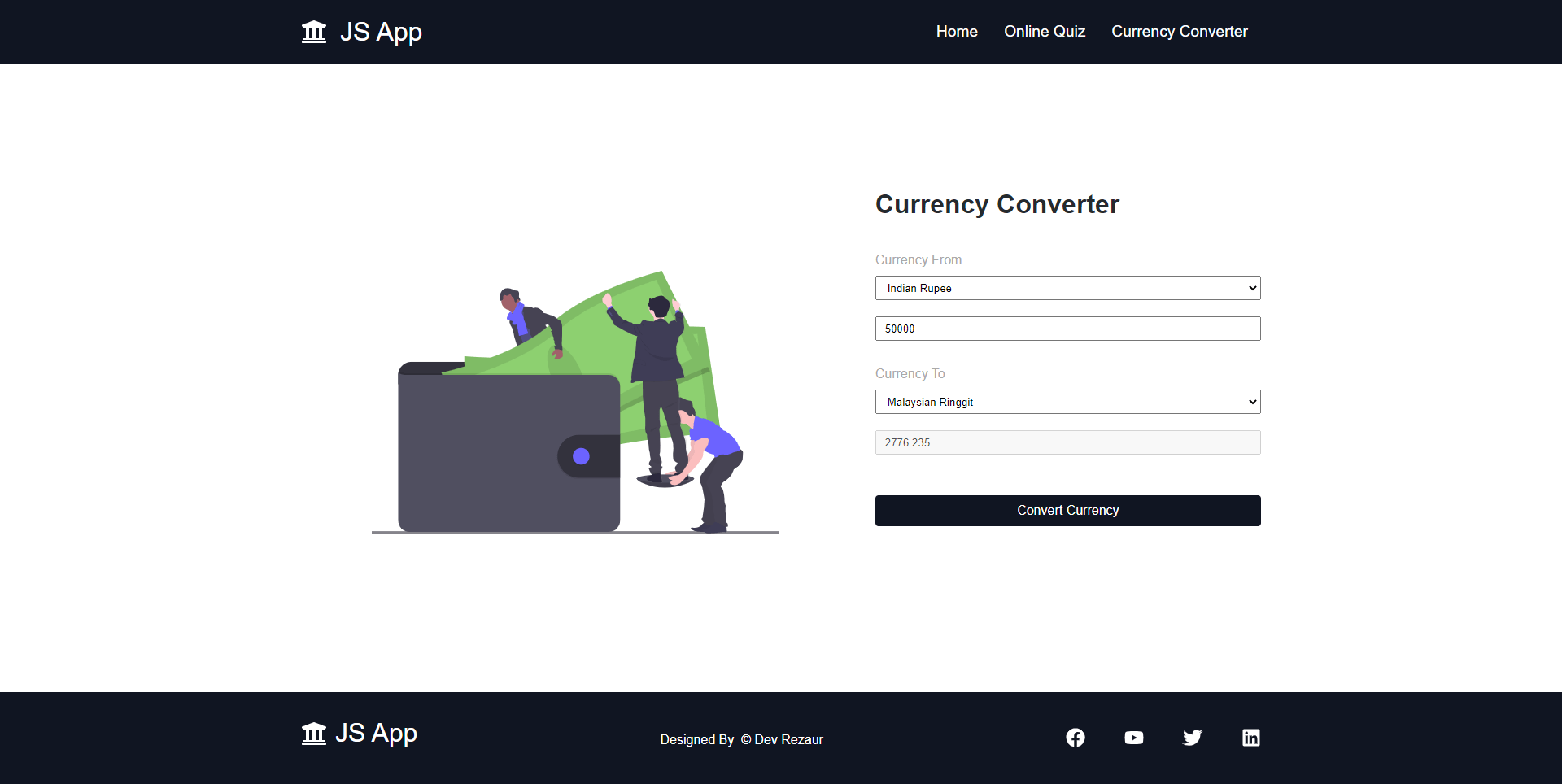 GitHub DevRezaur/reactquizandconverterapp Simple and responsive